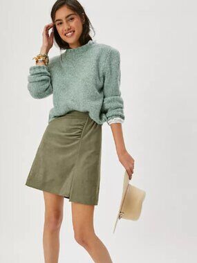 Anthropologie Roxanna Sueded Mini Skirt Size 8 NWT